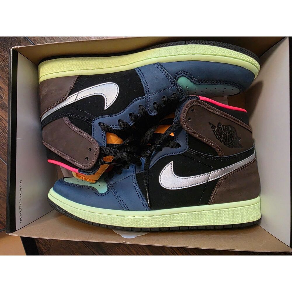 Nike Air Jordan 1 Retro High OG Tokyo Bio Hack US Men Size 9.5 555088-201